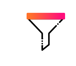 Gradient Leaves growing out of a dataset